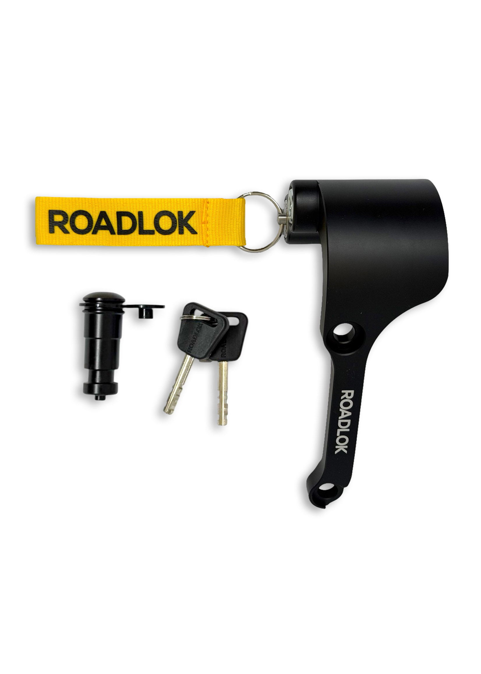 RoadLok XRA Eurosport 100 mm, destra — nero