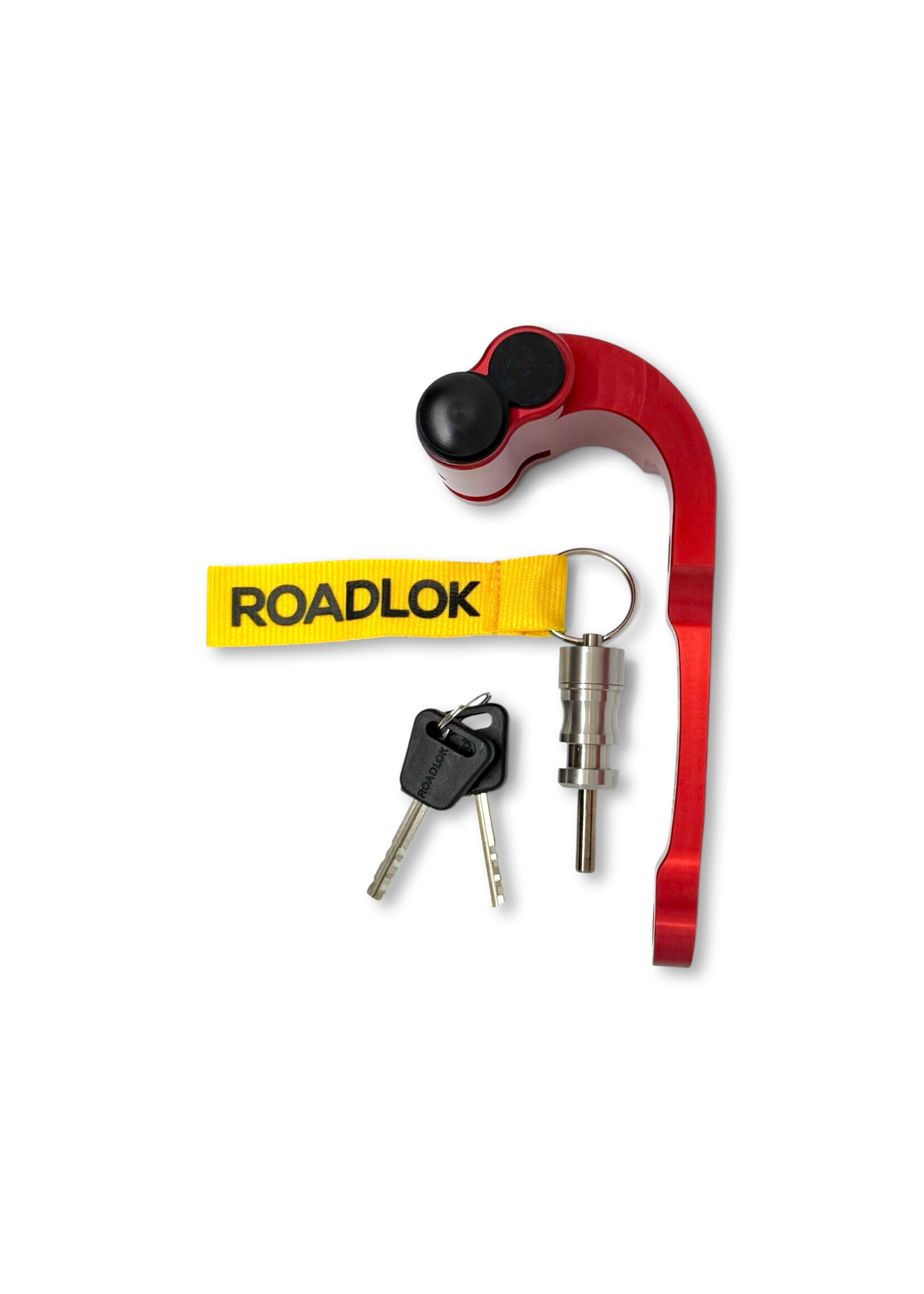 RoadLok XRA Eurosport 100 mm, destra — rosso