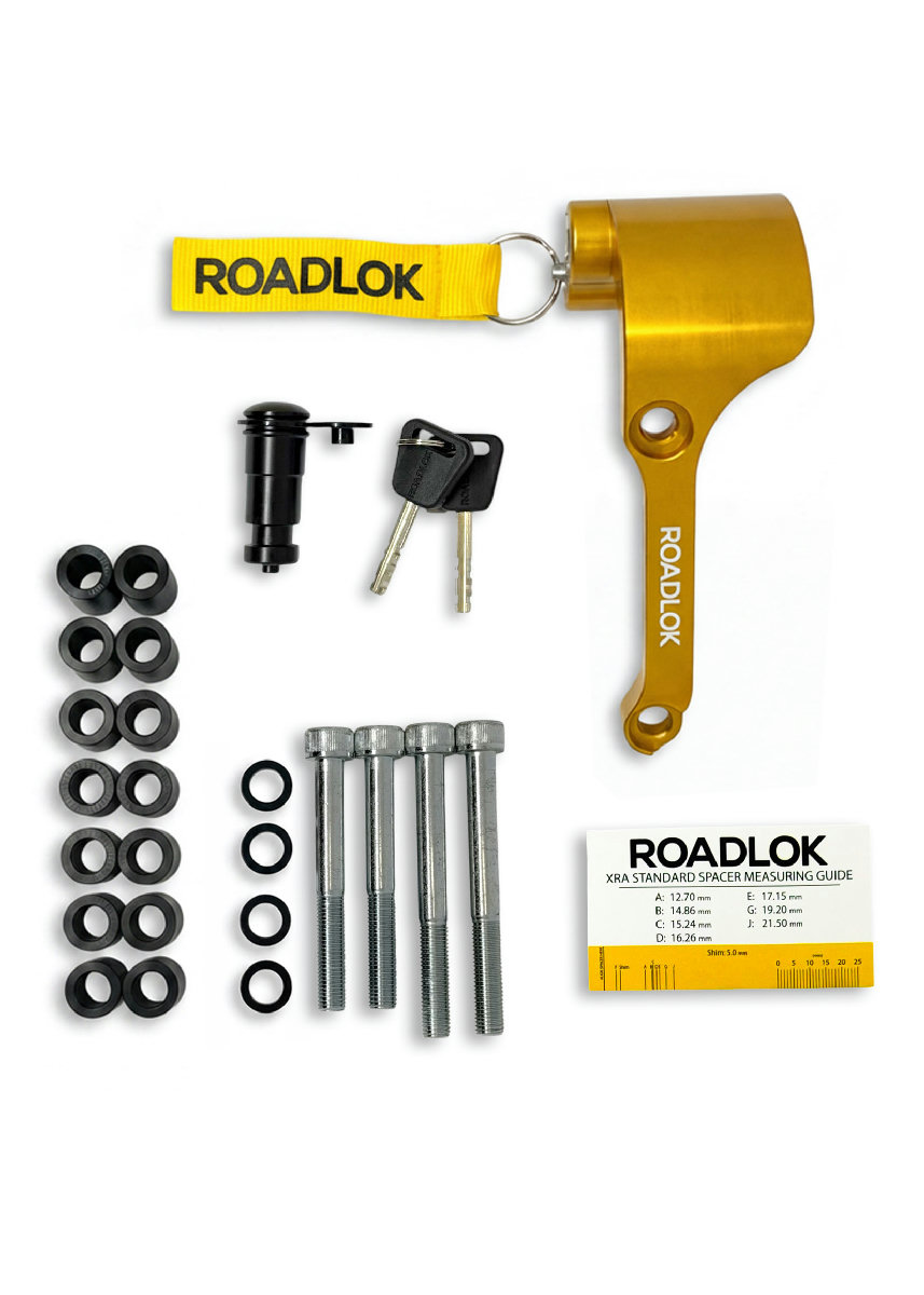 RoadLok XRA Eurosport 100 mm, destra — oro